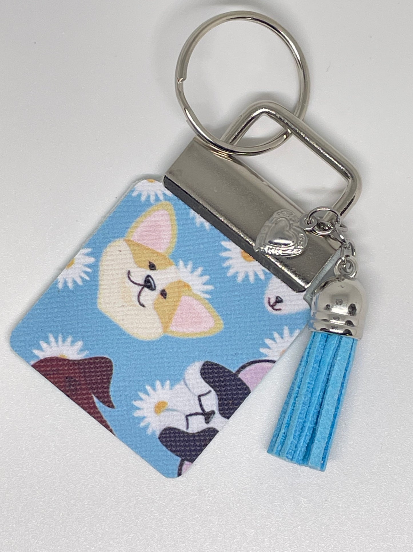 Faux Leather Keyring