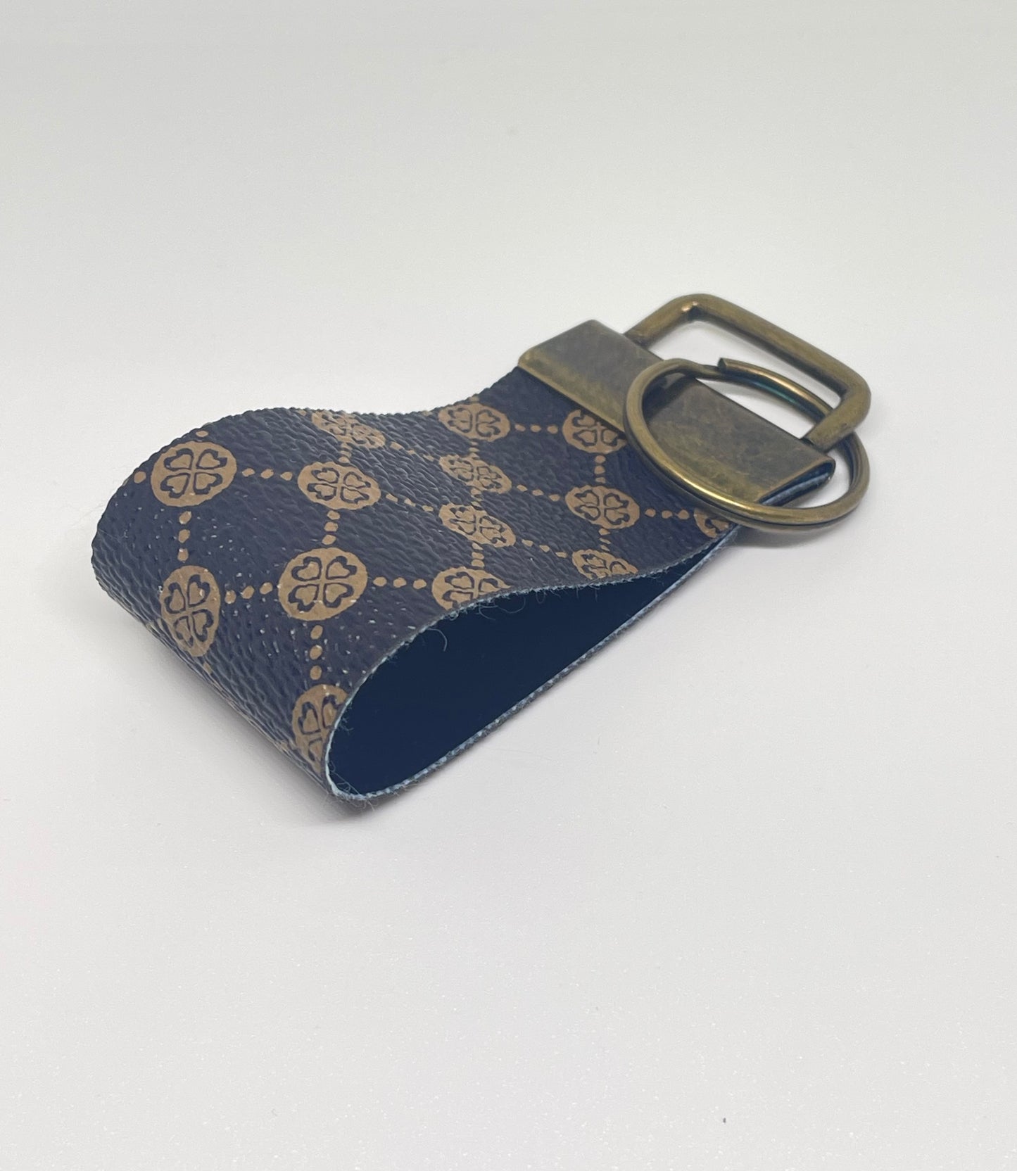Faux Leather Finger Wristlet
