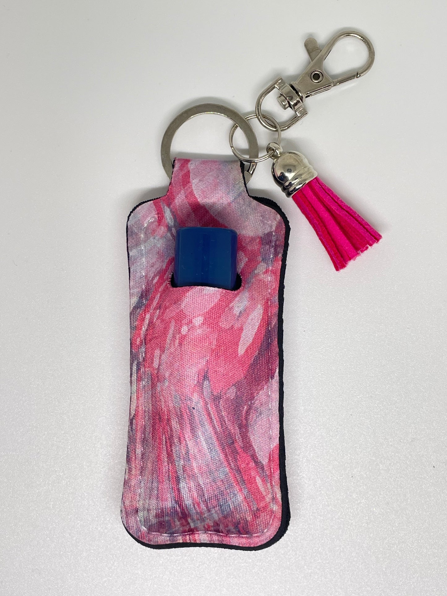 Pink Tie-dyed Lip Balm Holder
