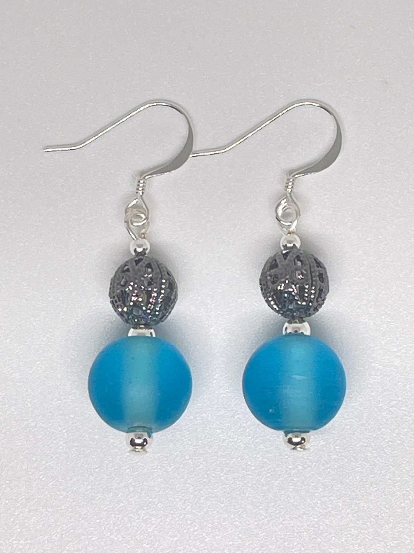 Repurposed Glass Bead Earrings