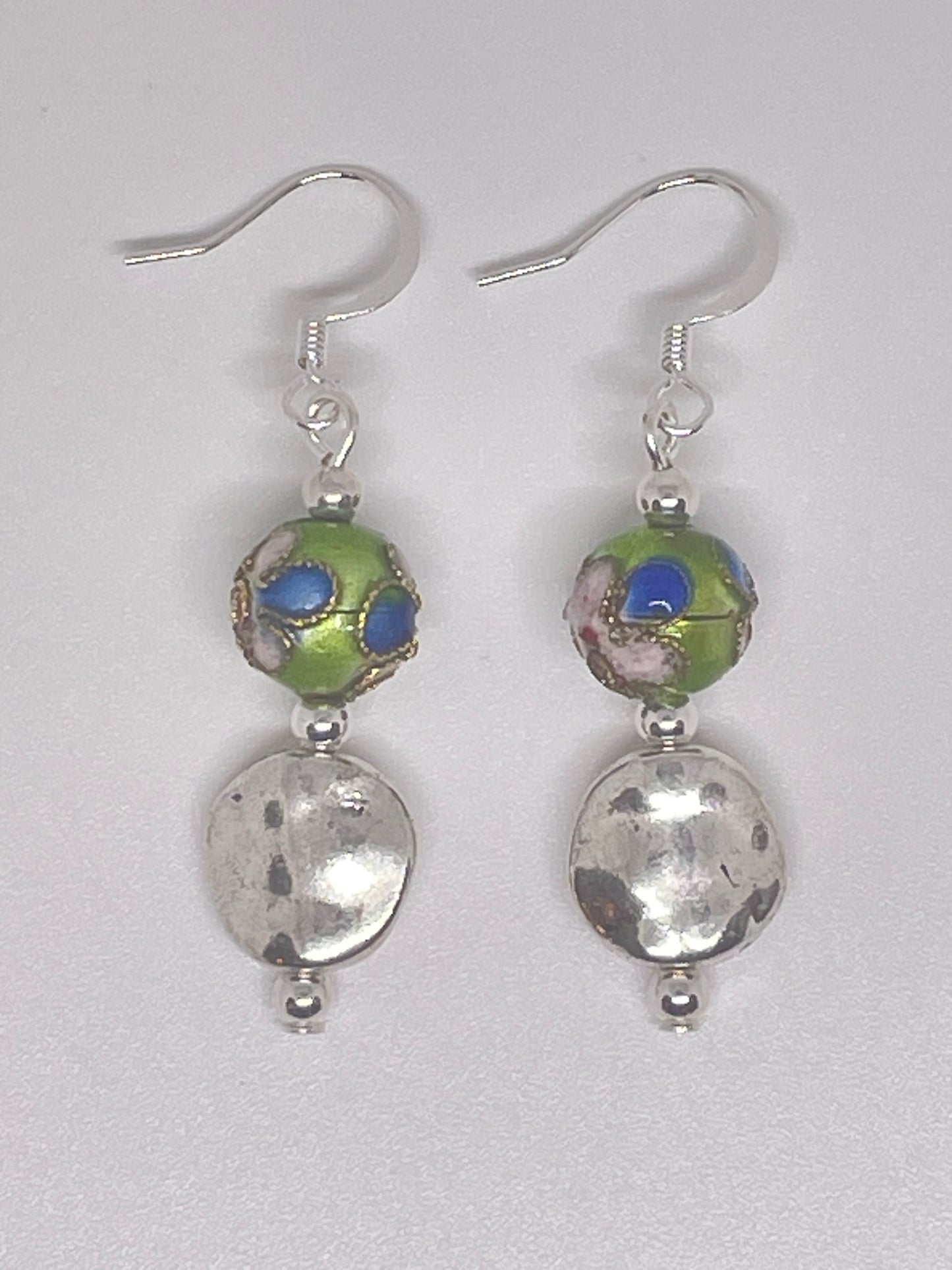 Repurposed Metal Bead Earrings