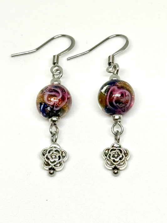 Lampwork Beaded Earrings