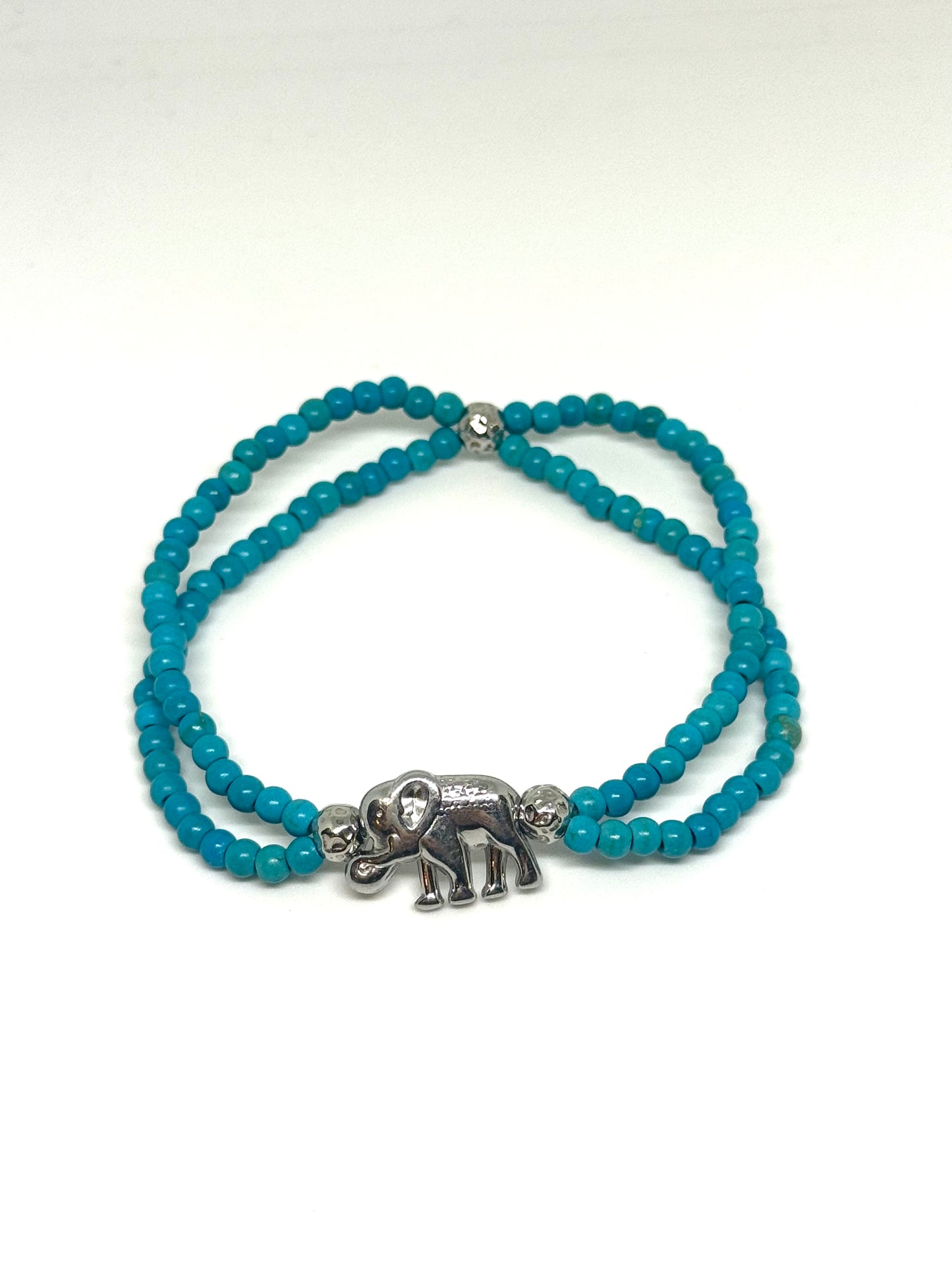 Double Beaded Elephant Bracelet
