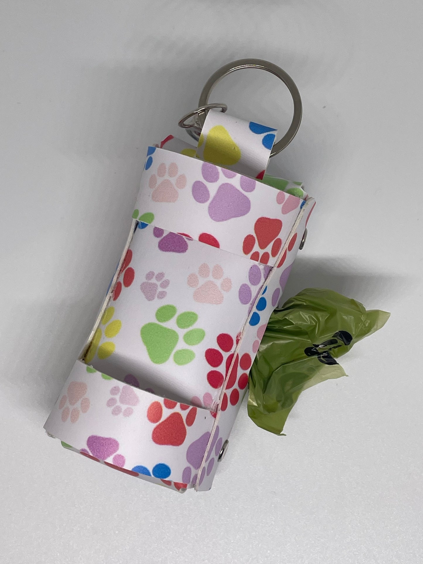 Faux Leather Poo Bags Holder