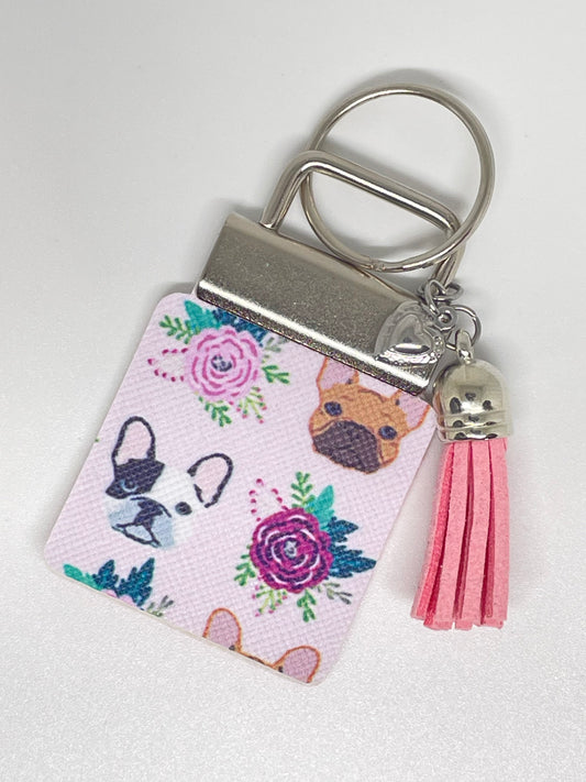 Faux Leather Keyring