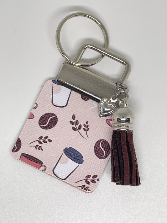 Faux Leather Keyring