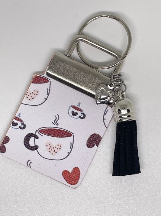 Faux Leather Keyring