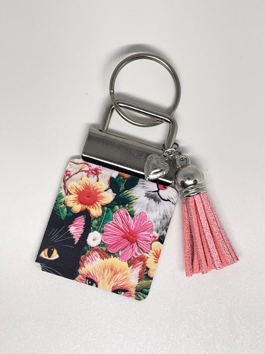 Faux Leather Keyring