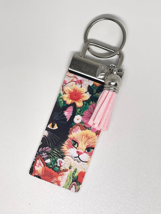 Faux Leather Keyring