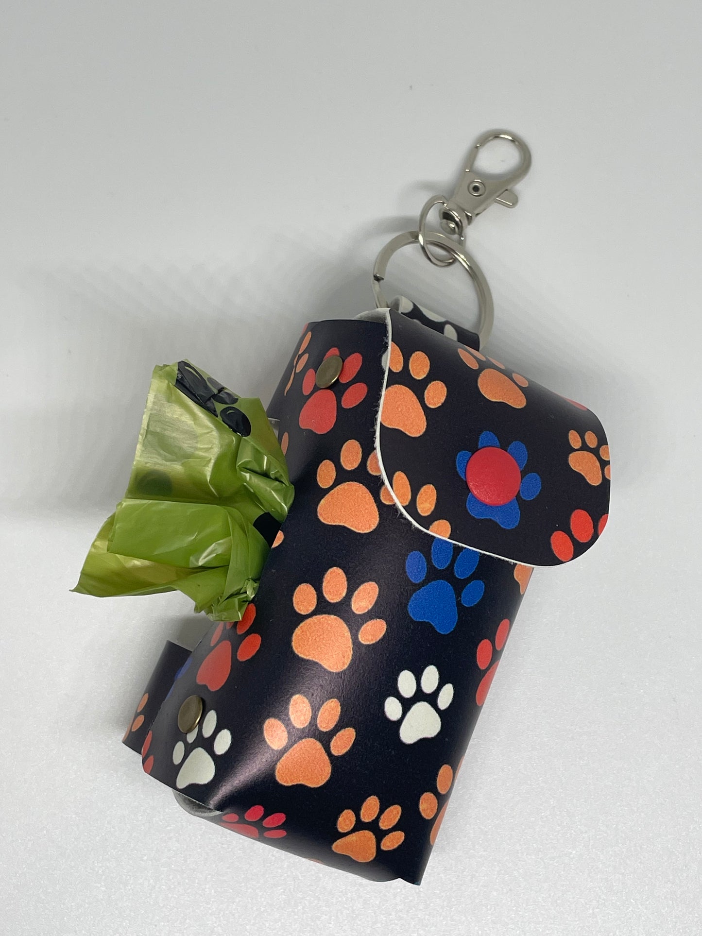 Faux Leather Dog Poo Bag Holder