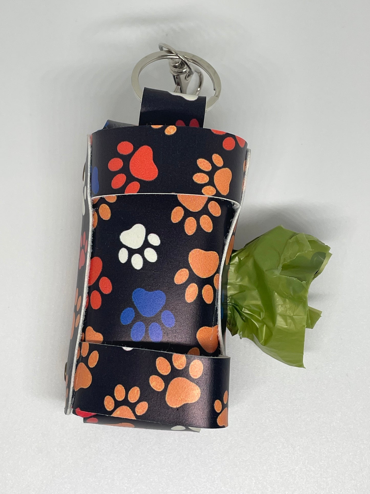 Faux Leather Dog Poo Bag Holder