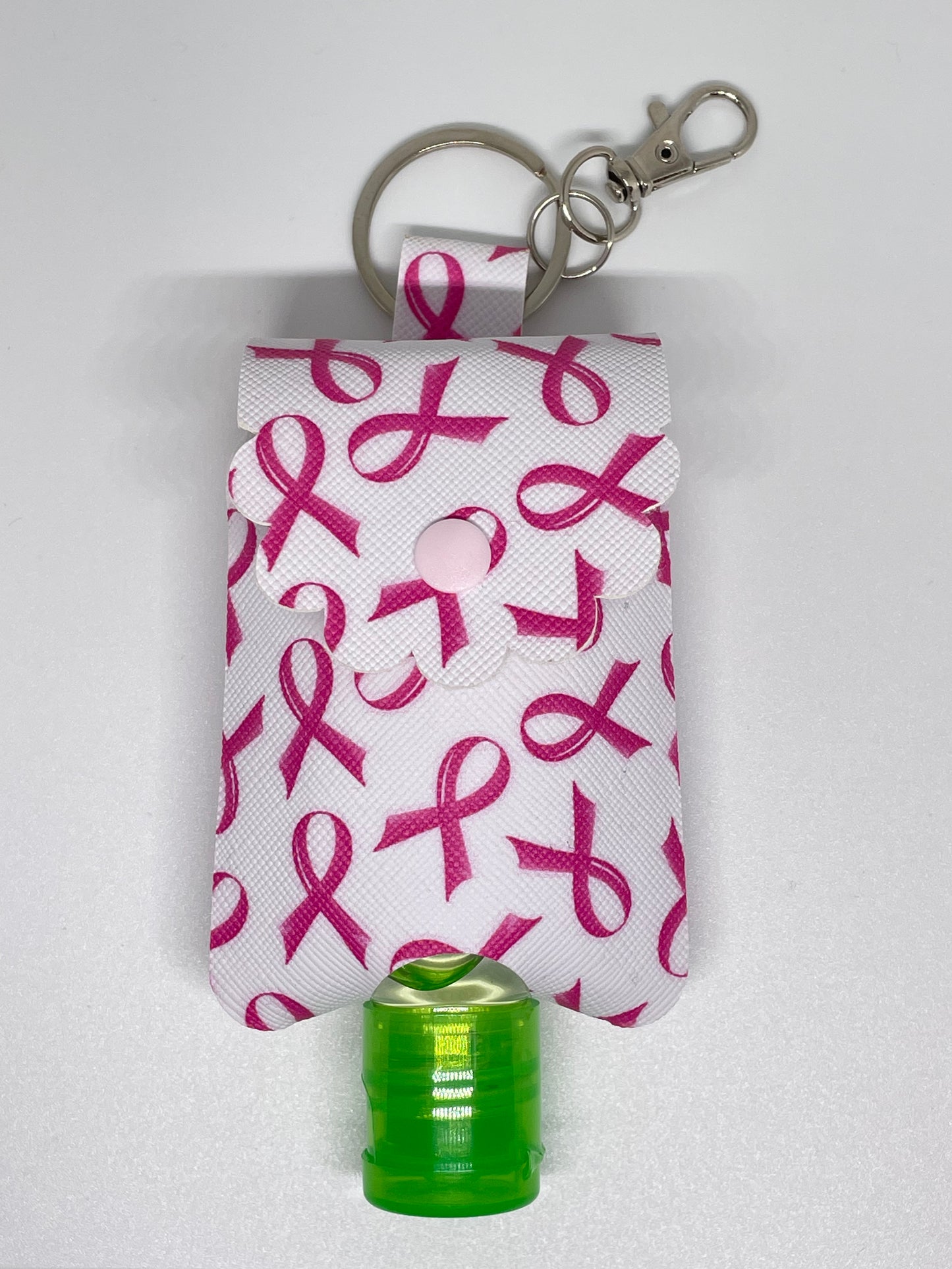 Sanitiser Holder Pink with Ribbon Design