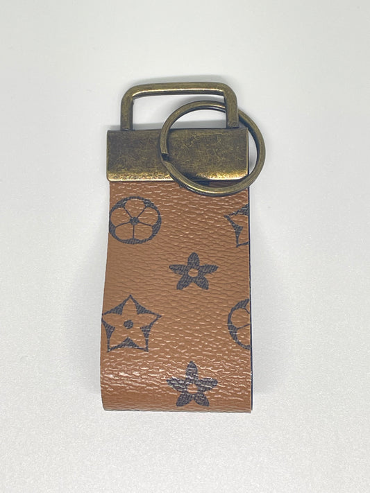 Faux Leather Finger Wristlet