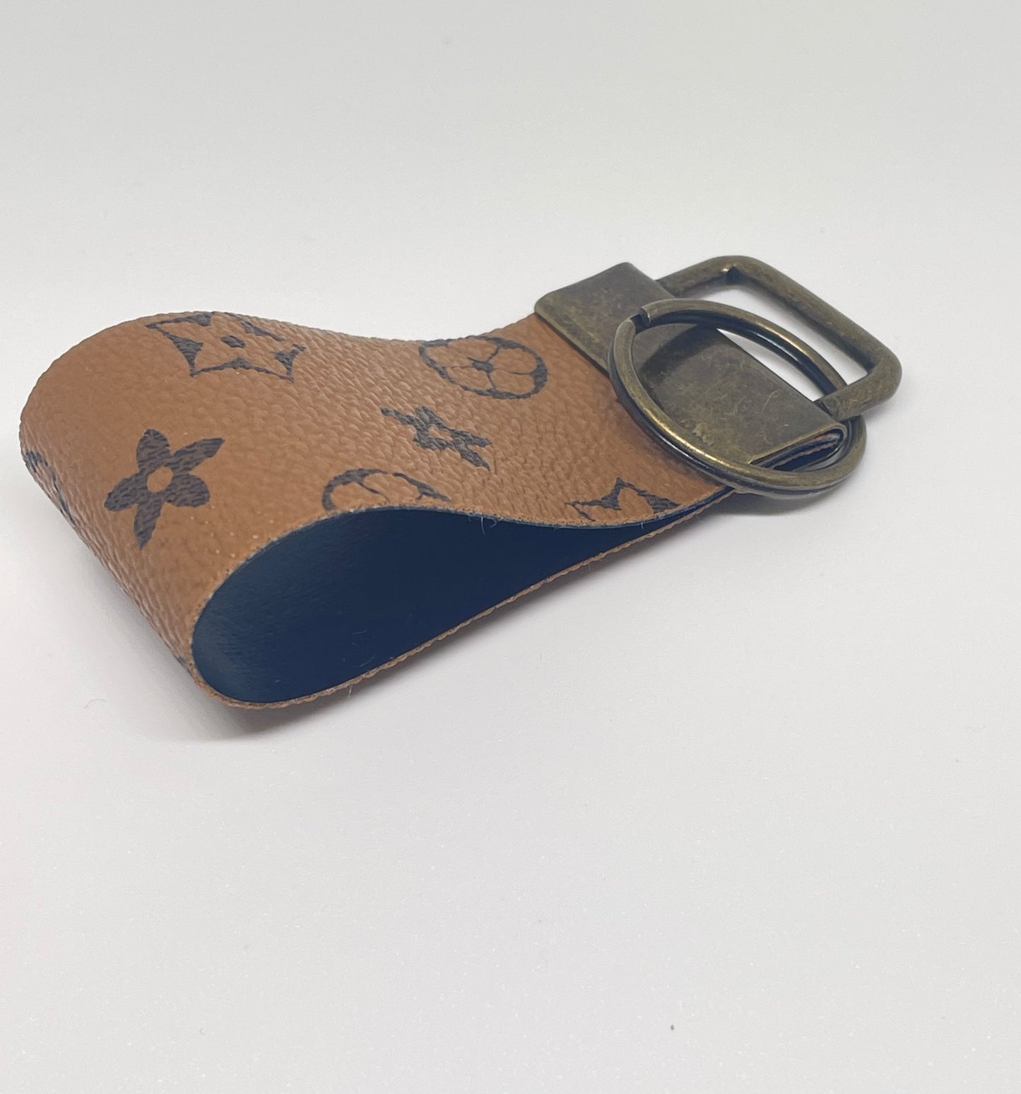 Faux Leather Finger Wristlet