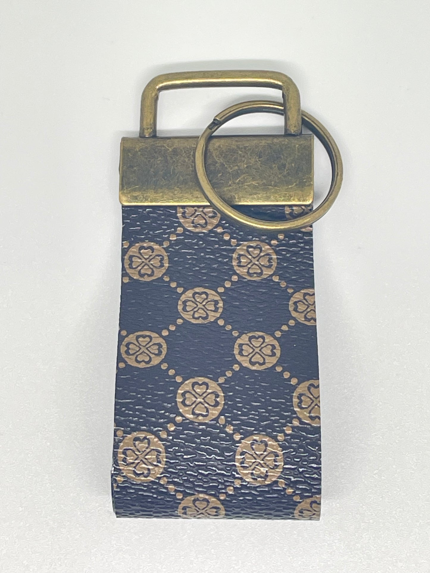 Faux Leather Finger Wristlet