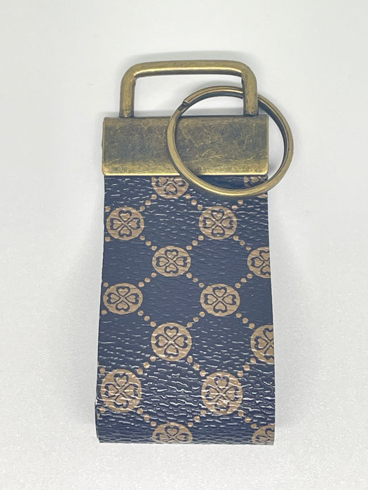 Faux Leather Finger Wristlet