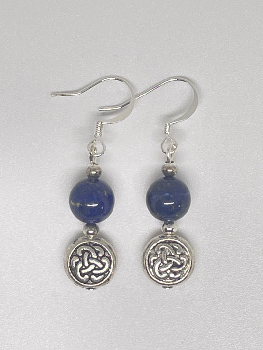 Lapis Lazuli Decorative Earrings