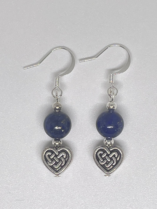 Lapis Lazuli Decorative Earrings