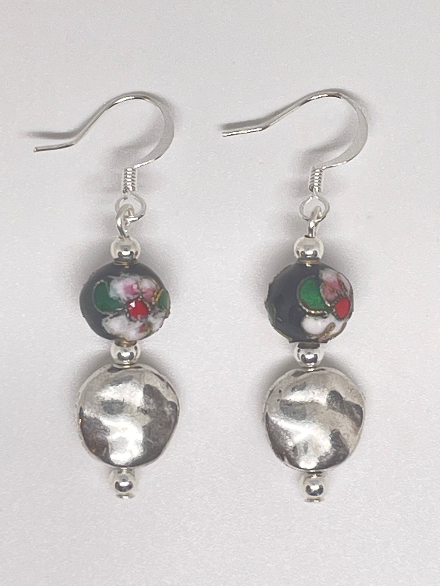 Repurposed Metal Bead Earrings