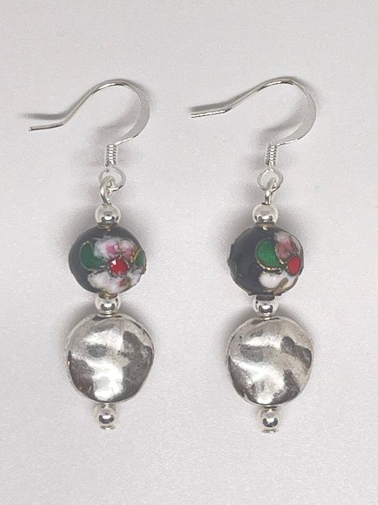 Repurposed Metal Bead Earrings
