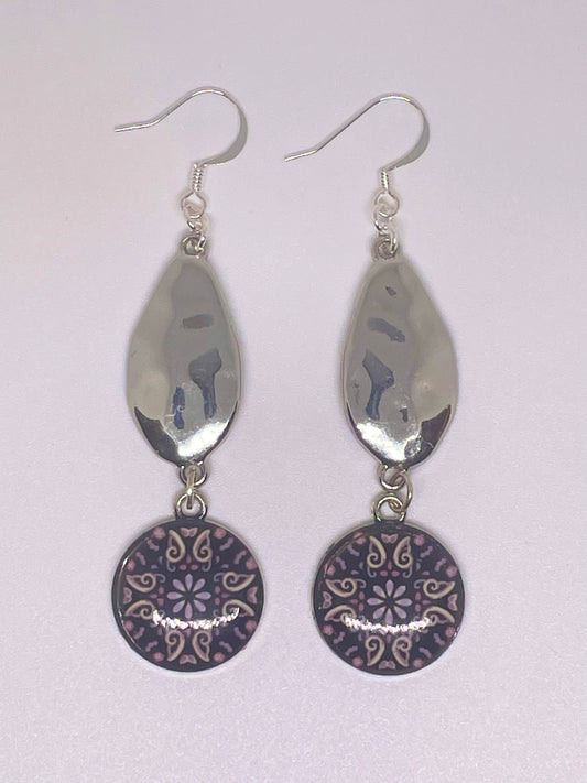 Repurposed Metal Bead Earrings