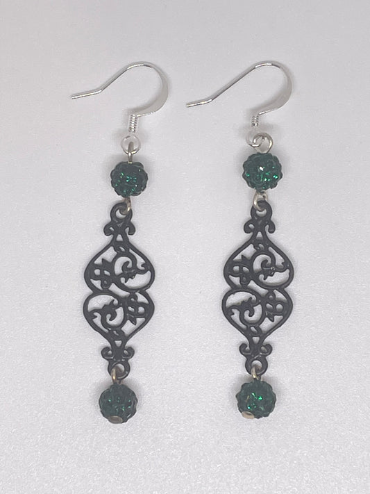 Repurposed Filigree Earrings