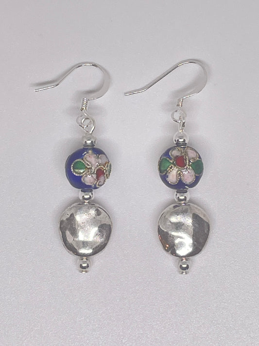 Repurposed Metal Bead Earrings