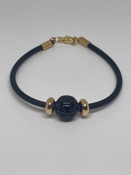 Neoprene Beaded Bracelet